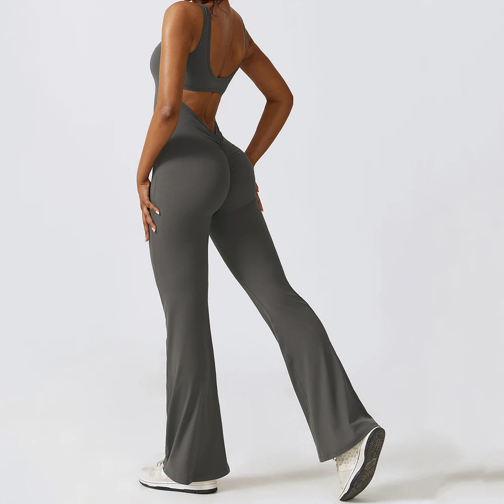 New Gym Set Women Training Yoga Suit Sportswear Women's Sports Jumpsuit Fitness Rompers Stretch Female Push Up Workout Bodysuits