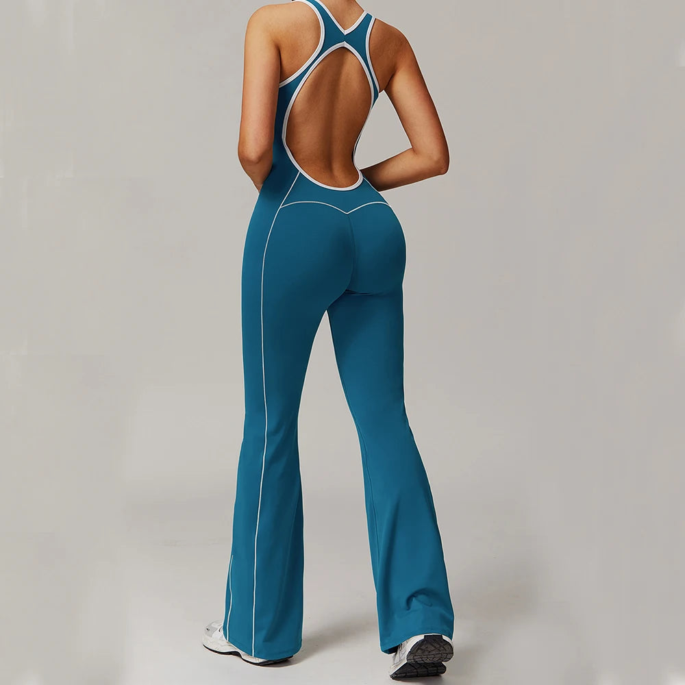 Women Bodysuits Sport Set Fitness Jumpsuit Backless Bodysuit Yoga Suit Women's Gym PushUp Workout Clothes Sexy Romper Sportswear